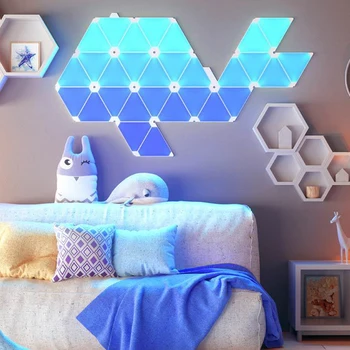 Novi Originalni Nanoleaf Trikotnik Noč Polno Barvo Smart Čudno Luč Delo z Mijia za Apple Homekit Google Doma Nastavitev po Meri