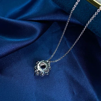 OEVAS 925 Sterling Srebrna Sapphire Ogrlico, Obesek Za Ženske Peneče Visoko vsebnostjo Ogljika Diamant Udejstvovanje Stranka Fine Nakit