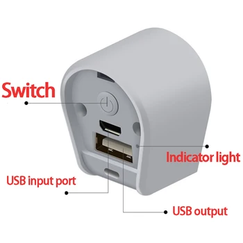 LED Kamp Lanterna Lahka Cev Magnetni Delo Svetlobe, 4 Razsvetljavo Način USB 18650 Polnilna Prenosna Lučka za Napajanje Banka Funkcija