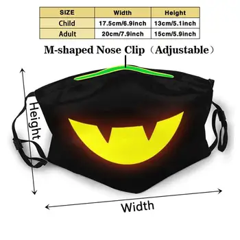 Snatcher Modni Tisk Večkratno Uporabo Smešno Pm2.5 Filter Usta, Obraz Masko, Kapo In V Času Ahit Snatcher Nasmeh Masko