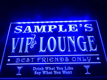 DZ039 - Osebno Ime po Meri VIP Lounge Najboljšimi Prijatelji Samo Bar Pivo Neon Znak visi prijavite doma dekor obrti