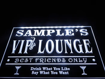 DZ039 - Osebno Ime po Meri VIP Lounge Najboljšimi Prijatelji Samo Bar Pivo Neon Znak visi prijavite doma dekor obrti