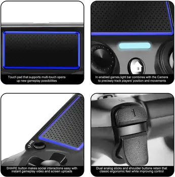 Žično Brezžično Bluetooth Gamepad Krmilnika Z Vibracijami Palčko Controle Za Mando Konzolo Ps4 Pubg Dualshock 4 Manette Pad