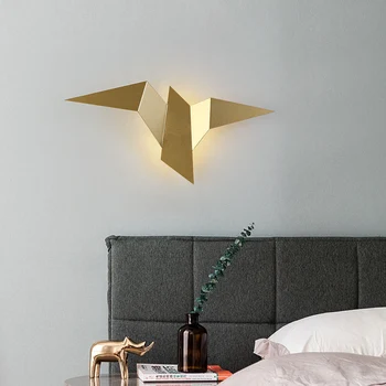 Nordijska ptica stenske svetilke ustvarjalne osebnosti recepciji v ozadju stene modeliranje lučka preprost spalnica hodnik postelji Mansarda Lučka