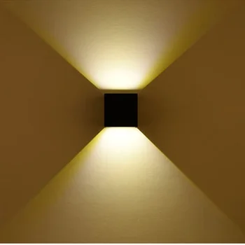 LED IP65 vodotesen stenske svetilke 12W zaprtih prostorih in na prostem nastavljivo stensko svetilko dvorišče verando, hodnik, spalnica steno rov