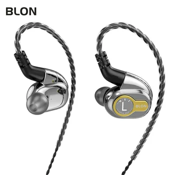 BLON BL-05 BL05 2. Generacije 10 MM Ogljikovih Nanocevi CNT Prepone V Uho Slušalke z 0.78 mm 2Pin Snemljiv Kabel BL-03 BL03