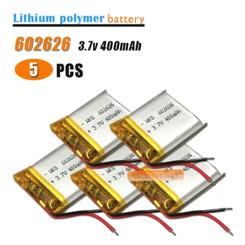5pcs 3,7 V 400mAH 602525 602626 PLIB polimer litij-ionska / Litij-ionska baterija za SMART WATCH GPS