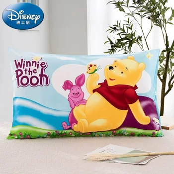 Disney bombaž blazino navidezno za fante spalnica Winnie the Pooh vzglavnik zajema 3d-tiskana posteljnina Baby dekleta rumena modra