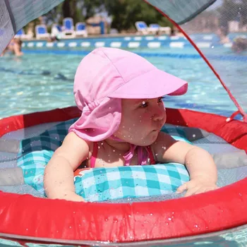 Poletje Nastavljiv Baby Nedelja Klobuk Otrok na Prostem Vratu Uho Kritje Anti UV Zaščito Plaži Kape Otroci Fant Dekle Plavanje Zavihek Skp