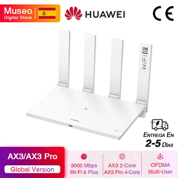 Globalna Različica WiFi HUAWEI AX3 / WiFi AX3 Pro Brezžični Usmerjevalnik Dual-core WiFi 6+ 3000Mbps 2,4 GHz 5GHz Dual-Band Gigabit Stopnja