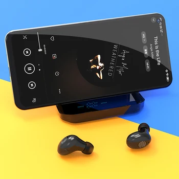 4200mAh TWS Bluetooth 5.0 Eaphones S Polnjenjem Primeru Brezžične Slušalke IPX7 Nepremočljiva Čepkov Šport 9D Stereo Touch Kontrole