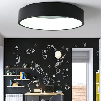 Črno/bela/Siva Minimalism Sodobni LED stropne luči za dnevno sobo, soba lamparas de techo LED Stropna Svetilka, lučka napeljave