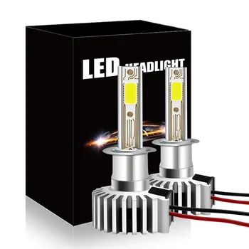 Močan 60 W H1 H3 6000K LED Žarometi meglenki visoko kakovostnih Belih COB Slim LED Smerniki Hi/Lo Žarek Žarnice Svetilke Vožnje