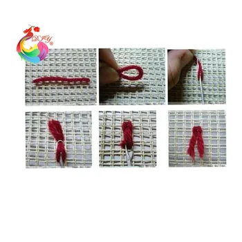 Novo! 3D Zapah Kavljem Blazino Kompleti Dekle foto Vroče DIY Needlework Crocheting Preprogo Kompleti Preja za Ročno Nedokončane Vezenje Prevleke