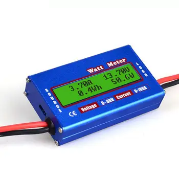 Modra 60V DC 100A Bilance Napetost Baterije Analyzer RC Watt Meter za Preverjanje Strokovne Watt Meter Balancer Polnilnik RC Orodja