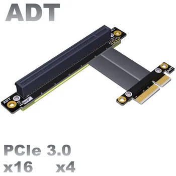 PCI-E x4 podaljšek kabla za prenos skladu x16, 16x 4x PCIe3.0 visoke hitrosti in stabilnosti Vodljivi 1U meri dolžina