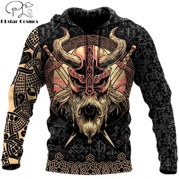 Ljubezen Lobanje Viking 3D Vsem Natisnjeno Unisex Deluxe Moški pulover s kapuco Zip Majica Puloverju Priložnostne Jakno, Trenirko DW0282