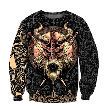 Ljubezen Lobanje Viking 3D Vsem Natisnjeno Unisex Deluxe Moški pulover s kapuco Zip Majica Puloverju Priložnostne Jakno, Trenirko DW0282