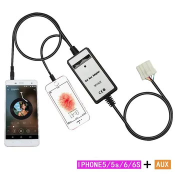 Moonet Avto MP3 player adapter IPhone5/ Iphone6/ 6plus Polnilnik MP3 3,5 mm Vmesnik AUX in Vhod Za Mazda3 5 6 MX5 323 MPV QX195