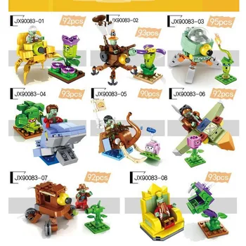 8set/box JX90083 otroci igrače skupaj in graditi združljiv Rastline vs Zombija gradniki