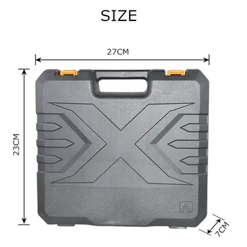 LOMVUM 12 V akumulatorski Električni vrtalnik Škatla za Shranjevanje Plastična škatla torbica za 16.8 V 25V Električni izvijač električno orodje kovček