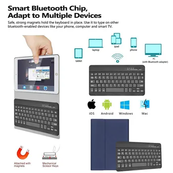 Brezžično Tipkovnico Bluetooth Primeru za Huawei Mediapad M5 Lite 10 10.1 BAH2-W09 L09 W19 Tablet Pokrov Tipkovnice za Huawei M5 10.1
