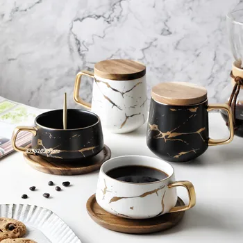 Marmor serije čaj, set Palic keramični aparat za vrč, vrč čaja nastavite družinski zajtrk mleko skodelica krožnik s pokrovom popoldanski čaj namizna