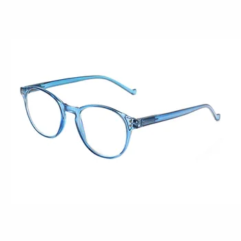 5 Pari Unisex Anti-modra Očala z Ovalni Okvir, lahek in Preprost Računalnik Očala (Dioptrije: 0~+400)