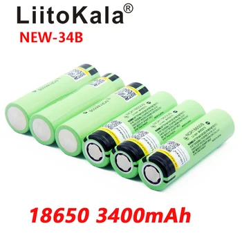 Liitokala Novo Izvirno 18650 3400mAh baterija Li-lon Polnilna NCR18650B Baterijo 3,7 V dc baterij