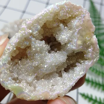 35-45MM Naravnih agate geode quartz crystal aura kristali kamen in Zdravilnimi kristali kremena druzy za dekoracijo doma darilo