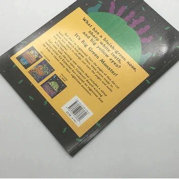 Pojdi Proč Velika Zelena Pošast Učenje angleškega Jezika, Knjig za Otroke v Razredu Dekoracijo Montessori Branje Sliko Papirja Knjige