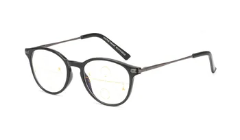Retro Očala Okvir Daleč in Blizu Dvojno rabo Anti-modra Svetloba Intelligent Auto Zoom Multi-focus Postopno Obravnavi Očala