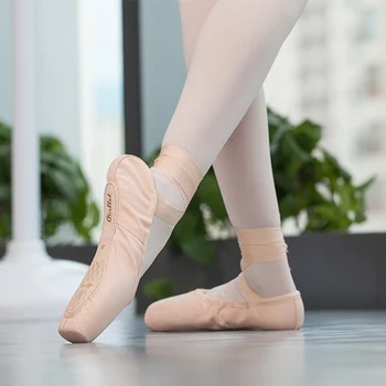 Vroče Baletne Pointe Čevlji za Ženske, Dame Strokovno latinsko Balet Čevlji s Trakci Strokovno Balet Ples Praksi Čevlji