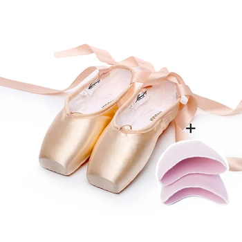 Vroče Baletne Pointe Čevlji za Ženske, Dame Strokovno latinsko Balet Čevlji s Trakci Strokovno Balet Ples Praksi Čevlji
