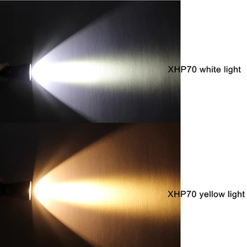 Nepremočljiva Potapljaška svetilka močna XHP70 4200LM XHP50 2600LM LED podvodna bliskavica potapljaško Svetilko lanterna 26650 18650
