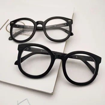 NOVI Retro Črna Očala, Optično Očala Okvirji Za Ženske, Moške Očala Jasno Očal Okvir Spektakel Očala na Recept