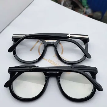 NOVI Retro Črna Očala, Optično Očala Okvirji Za Ženske, Moške Očala Jasno Očal Okvir Spektakel Očala na Recept