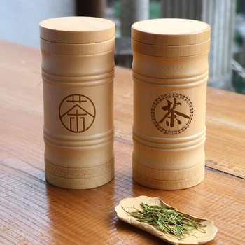 Bambus kuhinji shranjevanje steklenic za večino izdelkov, ročno jar nepredušni posodi s pokrovom dekorativni pločevinke čaj skrinje prejeli
