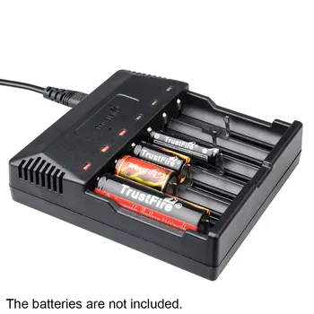 TrustFire TR-012 Inteligentni Li-ionska Baterija Polnilec za Hitro 6 Reže LCD Za 18650 18350 16340 14500 AA AAA Litijeve Baterije