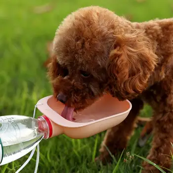 Pes Potovanja Steklenico Vode Prenosni Ljubljenčka Psa Steklenico Vode, Pitne Vode Podajalec za Psa, Mačka na Prostem Vodo Posodo s Steklenico Hišne Potrebščine