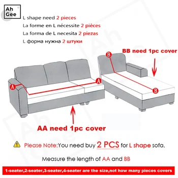 Kavč Kritje L oblike Fotelj Kritje Bedspread Na Postelji Elastična Stretch Kavč Kritje za dnevno Sobo