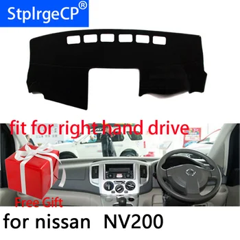 Avto nadzorna plošča Pokrov Mat za Nissan NV200 Vanette Evalia 2010-2016 Desni Pogon Dashmat Dash Pad Zajema nadzorno ploščo Pribor