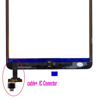 Za iPad mini 3 mini3 A1599 A1600 A1601 Dotik Stekla za iPad mini 4 mini4 A1538 A1550, Zaslon na Dotik, Računalnike z Gumb za Domačo stran