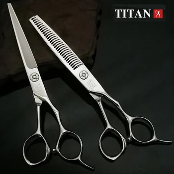Titan 6.0 Profesionalne Frizerske Škarje Barber Redčenje Škarje Nastavite Lase Rezanje Škarje Škarje Japonska 440c iz nerjavečega stee