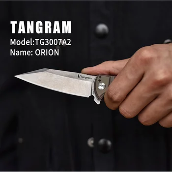 TANGRAM Lovski Nož za Kampiranje Nož TG3007A2 Mini Žepni Nož Visoke Kakovosti na Prostem EOS Nož Reševanje Preživetje Orodja