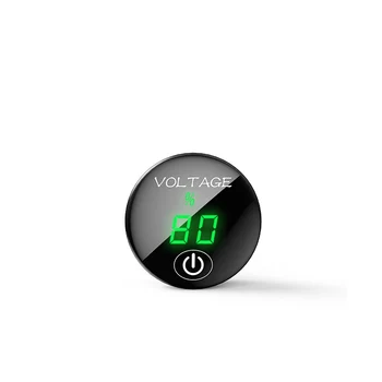 5-48 digital Mini Nepremočljiva Voltmeter z LED Panel digital display (Digitalni Zaslon Voltmeter z Dotikom NA OFF Stikalo za Avto, motorno kolo