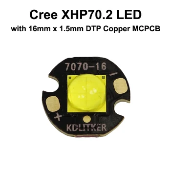 Visoko zmogljiva Cree XHP70.2 Bela / Nevtralna Bela / Topla Bela LED Oddajnik z KDLITKER DTP Baker MCPCB (1 pc)