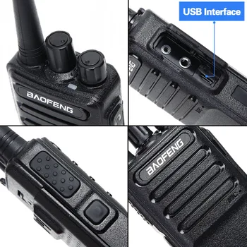 2pcs Baofeng BF-V9 Mini Walkie Talkie USB Hitro Polnjenje 5W UHF 400-470MHz Ham CB Prenosni Radio, Nastavite uv-5r Woki Toki BF-888S bf888s