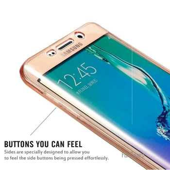 360 Silicij Mehko Primeru Za Huawei Mate 20 Lite 30 Pro Celotno telo, Pokrovček Samsung Galaxy S20 Plus S10 Lite S8 S9 S10E Ultra Primeru TPU