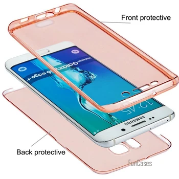 360 Silicij Mehko Primeru Za Huawei Mate 20 Lite 30 Pro Celotno telo, Pokrovček Samsung Galaxy S20 Plus S10 Lite S8 S9 S10E Ultra Primeru TPU